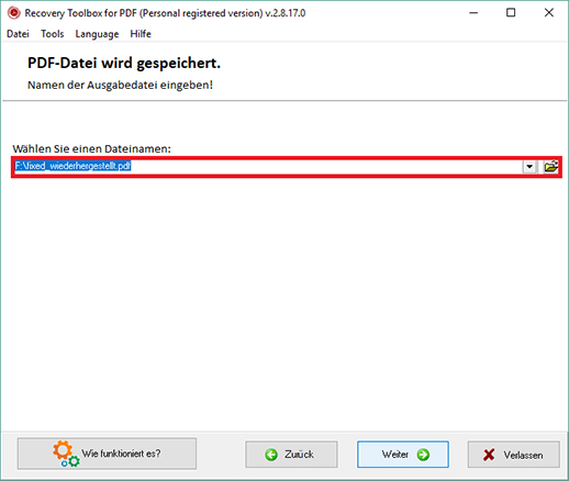 beschädigtes pdf reparieren