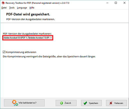 Acrobat Reader reparier Tool